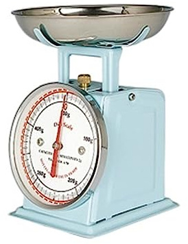 OZBMA Bilancia da Cucina Semplice e squisita, Bilancia Meccanica a Molla in Metallo, Bilancia per Alimenti vegetali di Colore Solido, Facile da Usare (Colore: Giallo) (Azzurro)