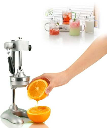 EPIKNOWEE Spremiagrumi Manuale in Acciaio Inossidabile per Uso Professionale - Spremiagrumi per limoni ad alto rendimento, Robusto e resistente alla ruggine da pulire per bar e cucina