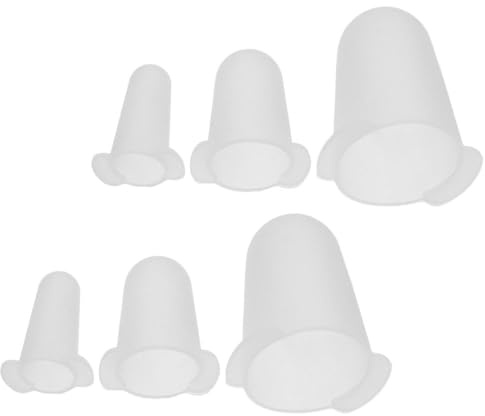 ROMISBABA 6 Piezas Unidades Cubiertas de Silicona para Boquillas de Pastel Ajustables para Decoración de Postres Fundas Reutilizables para Puntas de Manga Pastelera Kit Versátil para