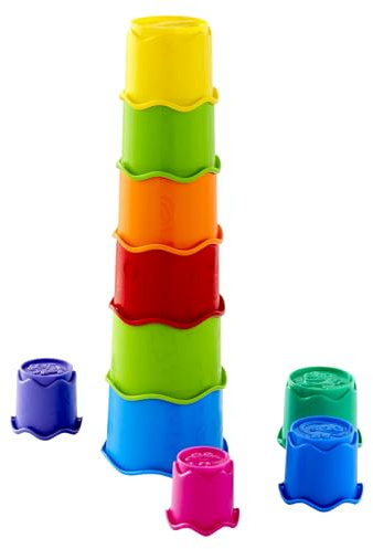 VERTBAUDET Gobelets en plastique à empiler multicolore TU