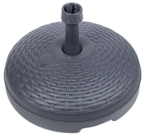 URBN-TOYS Rattan Style Parasol Base Anthracite