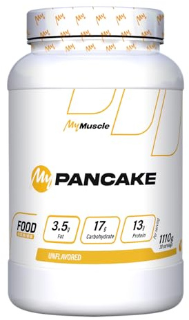 MyMUSCLE - My Pancake - Préparation en Poudre pour Pancakes Protéinés - Saveur Neutre 1110g - 30 Portions