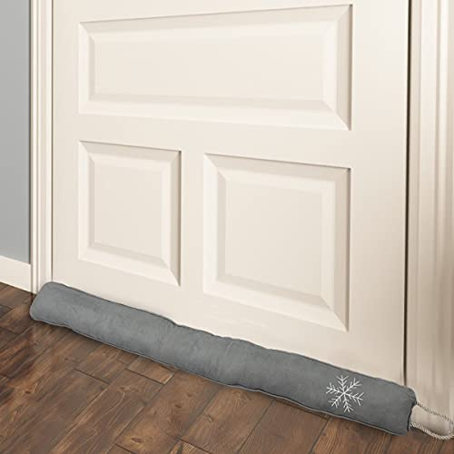 Simply Genius Dörrpropp 91 cm (36 tum): dragskydd, dragblockerare för interiör, botten av dörrar, under fönster, garage, öppen spis, energibesparing, ljudisolerad rumsbotten dörrtätning