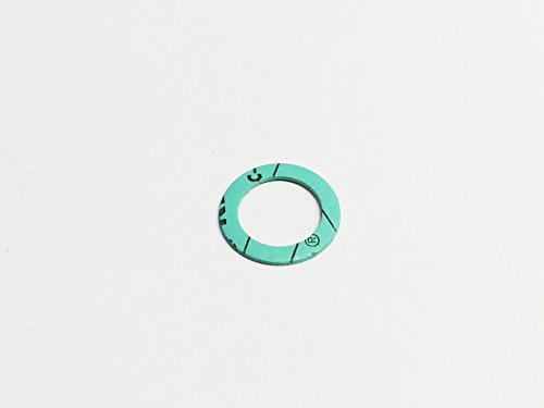 Manufaktur Martinshof 50 Stück Flachdichtung Klingersil C-4400, 1 mm 3/4 Zoll, Grün, 10x1 mm 3/4 Zoll
