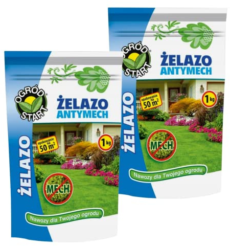 Eisendünger Rasendünger Moosverdränger Gegen Verdrängt Moos Eisensulfat Moos 2kg für 100 m²