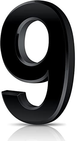 Vicloon Numero Civico, Numero Civico Segnale in ABS Acrilico, 3D Moderna Porta Numeri Segnaletica Targa Numeri Indirizzo Di Casa, 3 Pollici (7.5cm), Galleggiante Aspetto E Facile Da Installare