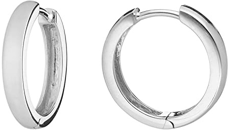 trendor Creolen für Damen und Herren 925 Silber Ohrringe Ø 18 mm 41587 | zeitloser Ohrschmuck für Damen und Herren, zauberhafter Schmuck aus Sterlingsilber,