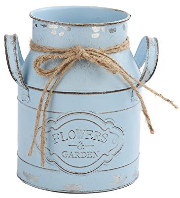 JUKIDS Vase à Fleurs Vintage en Métal, Pot Décoratif pour Maison, Mariage, Centre de Table