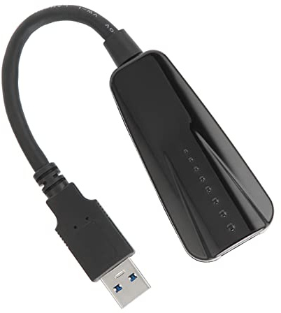 Bewinner USB 3.0 zu Ethernet Adapter, 10/100/1000 M USB 3.0 Hub mit RJ45 LAN ABS Netzadapter Plug and Play Kompatibel für für für OS X
