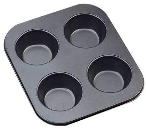 Adoorniequea Plaque de cuisson pour 4 muffins et biscuits