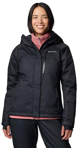 Columbia Women's Snowy Summit Insulated Jacket, Black/Black Dobby, X-Large