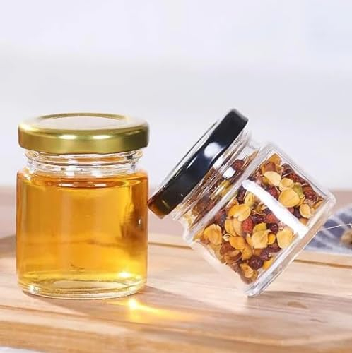 Firmadigaranzia srl - 36 vasetti vetro PICCOLI per monodose per miele confetture marmellata bomboniere segnaposto - vasetti 40 ml tappo twist-off - Made in italy