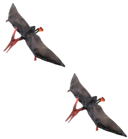 Abaodam 2stücke Pteranodon Dinosaurier PVC Statisches Spielzeug Für Mädchen Als Dekoration Oder Sammlung Fördert Die Vorstellungskraft Und Ist Pädagogisches