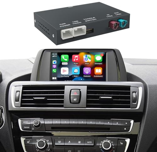 AUTOABC Kabellos CarPlay/Android Auto Modifikation Modul für BMW NBT-System 3/4/5/6/7 Serie X1/X3 /X4/X5 /X6 2012-2016 Support Mirrorlink und OEM Auto Funktionen