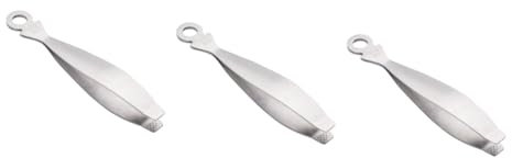 PRETYZOOM 3pcs Tweezers Fish Bone Pliers Flat Tweezers for Cooking and Plucking Hair