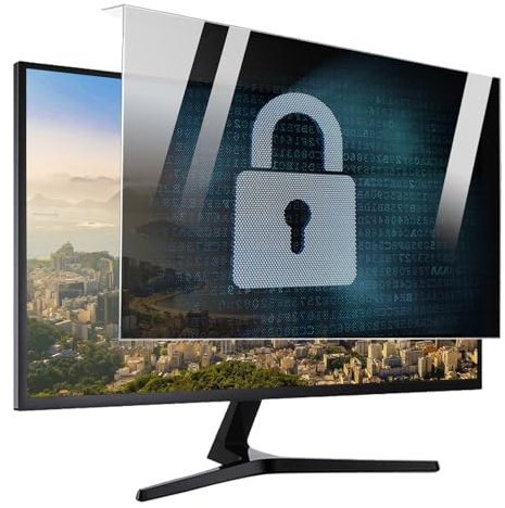 HSSMEUR 24-Zoll-Computer-Blickschutzfilter für Widescreen-Monitore, hängende HD-Anti-Spionage-Displayschutzfolie (24)