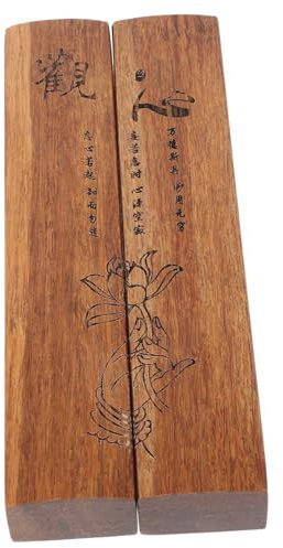 HAWILLOSCH 2stücke Briefbeschwerer Aus Holz Für Kalligraphie Rechteckig Mit Abgerundeten Kanten Und Glatter Oberfläche Langlebig Und Robust Geeignet Zum Üben Der Kalligraphie Normgerechten