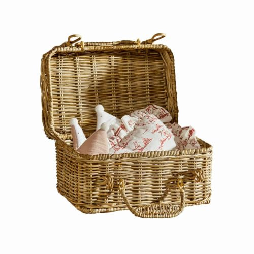 Loberon Koffer Fableton, braun | Spielzeugkoffer für Kleine Abenteuer - Natürliche Optik - sehr Leicht - Kinder-Accessoires - Kinderzimmer - Ordnungshelfer