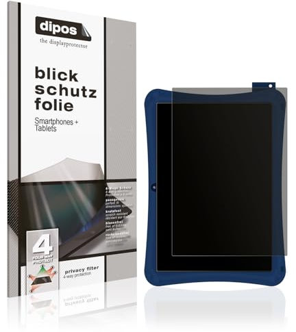 dipos I Blickschutzfolie kompatibel mit WeTapble Kids Tablet 7 Zoll Display-Schutzfolie matt mit 4-Wege Sichtschutz-Effekt