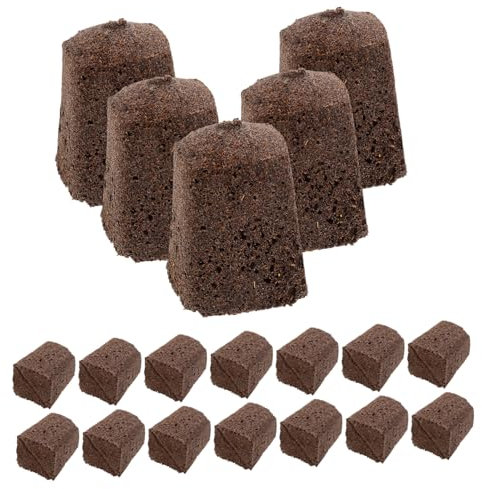 BESPORTBLE Bloc de Culture Hydroponique en Tourbe Naturelle Marron, 30 Pièces, Rétention d'eau Optimale pour Jardinage et Méthodes de Culture Variées