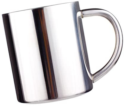 CIYODO Tazza Da Caffè e Latte Isolata in Acciaio Inossidabile Da Tazza Manico e Tè Per Casa Ufficio Bar
