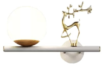 PZEOB Modern Wall Lamp with Built-in G9 Light Source Wall Sconce Creative Deer Wall Light 3-color Dimming Wall Mount Wall Lights