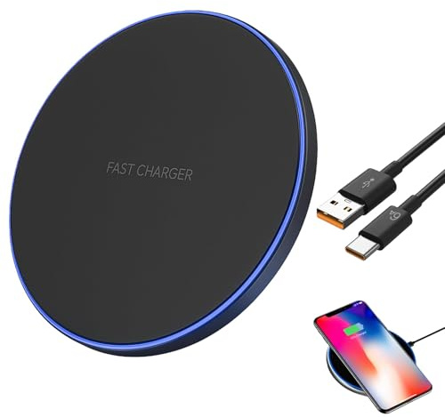 35W Fast Wireless Charger, Kabelloses Ladegerät für Galaxy S24 Ultra/S23/S22/S21/S20, Phone 16 Pro Max/17/15/14/13/12/11, Goog PIXL, Induktive Ladestation mit Überhitzungs- und Überladungsschutz