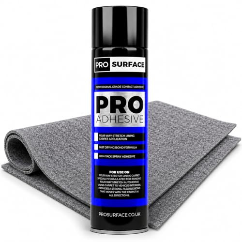1 Can Carpet Spray Adhesive for Flooring Van Lining Automotive Carpet Trim Glue - Pro Surface 500ml High Tack Contact Adhesive