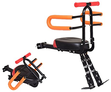 Elnwnnkc Siège de vélo pour Enfant Siège de vélo pour Enfant Pliable et détachable Accessoires pour montés à l ' Convient de 4 à 7 Ans Vélo pour Amovible monté à l '