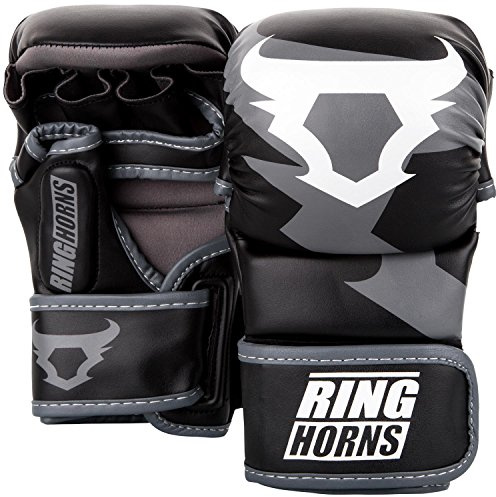 Ringhorns Venum Charger, Guanti Sparring da MMA Unisex Adulto, Nero, L/XL
