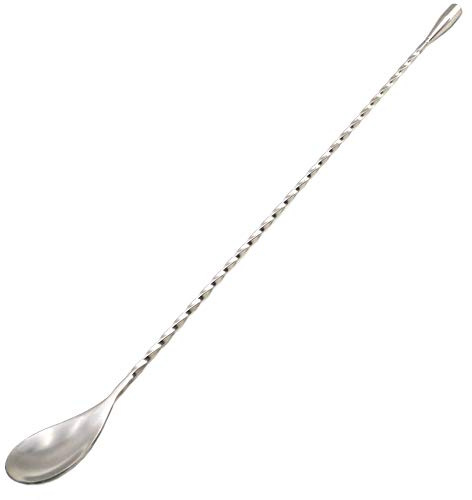 15.7 Extra Long Cocktail Mixing Spoon Set Food-Grade 18/8 Stainless Steel Stirrer Spiral Pattern Bar Cocktail Shaker Spoon for Ice Cream Smoothies Malts Milkshakes Juice Coffee Tea Drink