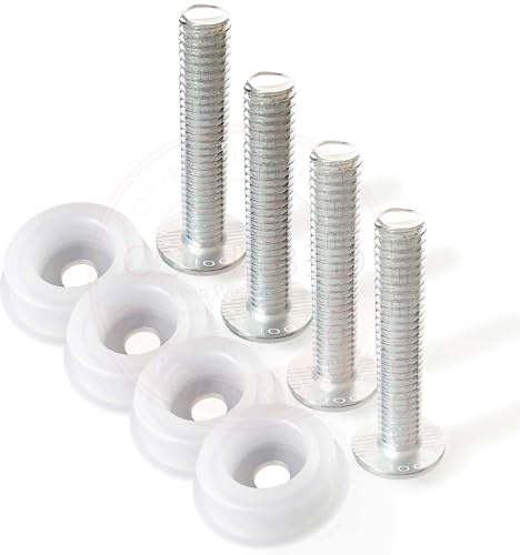 COOL BED 4 x Headboard Bolts and 4 x Washers Fixings Screws for Divan Beds (4 x Bolts & Washer)