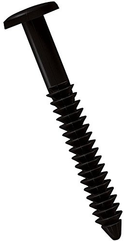 Mid America Black 3 Shutter Lok Peg Fasteners 60 Pack Spikes - Longer Stronger