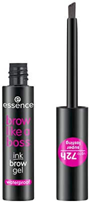 essence brow like a boss ink brow gel, Augenbrauengel, Nr. 04, Braun, langanhaltend, Expressergebnis, vegan, wasserfest, ohne Mikroplastikpartikel, Nanopartikel frei, 1er Pack (4ml)