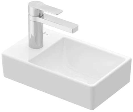 Villeroy & Boch Avento Waschbecken Links 36x22x9 cm Weiß Alpin