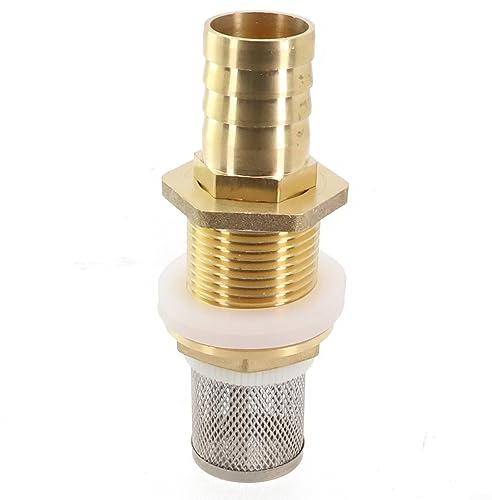 Filtri di uscita, accessori per barile della pioggia, boccola con ugello per tubo flessibile e filtro per irrigazione da giardino in acciaio , per serbatoio dell'acqua, da 34 a 25 mm