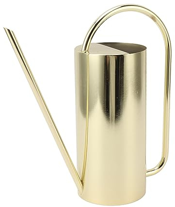 Vattenkanna för Inomhusväxter, 1500 Ml Inomhus Utomhus Rostfritt Stål Liten Vattenkanna, Elegant Lång Pipe Vattenkanna för Krukväxter, Trädgårdsblommor, Suckulenter, Bonsai (Guld)