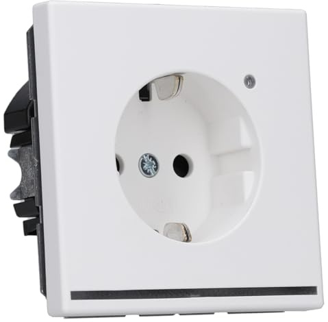 JUNG LS1520-OWWMLNW SCHUKO Steckdose mit LED-Licht Schneeweiß Matt Serie LS