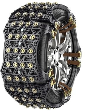 Auto Schneeketten für Ben-z E300L, Einstellbare Winter Reifenketten Schnee Fahrbahn Sicherheit Traktionketten Schnellmontage Reifenketten,Black-C-6 Piece