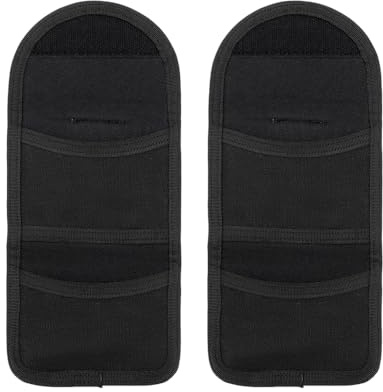 2Pcs Glove Pouches, Double Duty Belt Glove Holders Disposable Glove Pouches Fit Maximum 2.25'' Belt for Police Firefighter EMT Paramedic