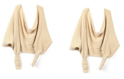 SAFIGLE 2stücke Fashion Unisex Strickschal Mit Ärmeln Kapuzenumhang Warmer Elastischer -schal Für Damen Und Winterbekleidung Und Vielseitige Accessoires