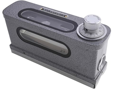 THYXGS Niveau À Bulle 165 Mm, Mini Niveau d'image Optique, Rainure en V À 120°, Valeur De Graduation 0,01, pour Mesurer L'inclinaison par Rapport À L'horizontale (Pas De Niveau Auxiliaire)