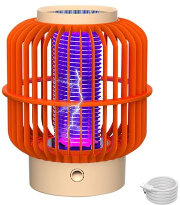 Trappola elettrica repellente per zanzare con luce a LED, repellente per zanzare portatile anti-zanzare zanzara batteria repellente per zanzare zanzare mosche