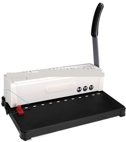 Bindemaschine Bindegerät, 10 loch Klemme Streifen Bindemaschine Puncher A4 Papier Quadrat Loch Stanzmaschine Büro Datei Bindewerkzeug