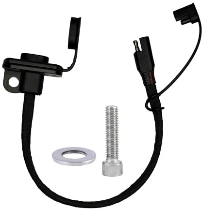 Bubzoy Motorcycle Battery Charger CNC Bracket,Stealth Charging Port Mount,Wiring Harness Holder for Harley 2014+Touring Models, 2024 Road Glide Street Glide and CVO Road Glide ST Accessories