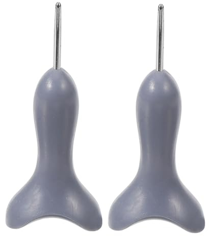 HAMPPLIES 2 pezzi Penna Braille Ergonomica Stilo per Scrittura Braille Portatile per Non Vedenti Strumento di Apprendimento con Impugnatura Confortevole e Precisione Puntini Grigio per Uso