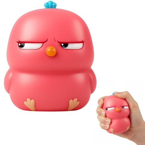 Anti Stress Ball Für Erwachsene, Anti Stress Ball Für Erwachsene Und Studenten, Großes Rosa Huhn Für Büro Und Reise, 11x9 cm Weiches Handtraining