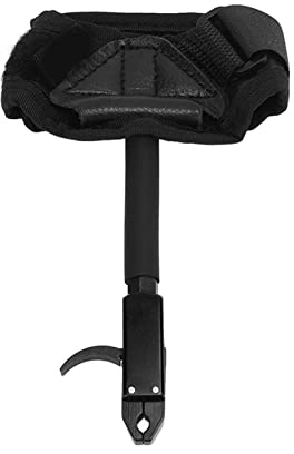 SUNGOOYUE Déclencheur de Tir à l'arc, Déclencheur d'arc avec Dragonne avec Rotation à 360 Degrés et Rebond Automatique, pour Les Sports de Plein Air à Arc Composite