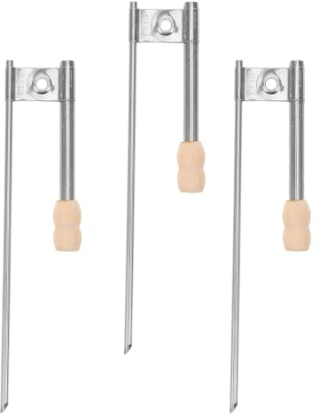 ibasenice 3 St Bärbar Munatomizer i Rostfritt Stål för Keramisk Glasyrspray med Trämunstycke Långsprayare för DIY Keramikmålning och Porslinskonstprojekt