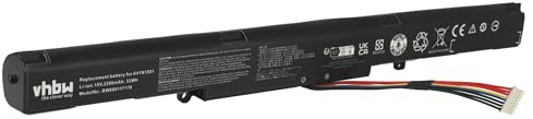 vhbw batteria compatibile con Asus N552VW-FY130T, N552V-W-FY136T, N552VW-FY132T, N552VW-FY136T notebook (2200mAh, 15V, Li-Ion)